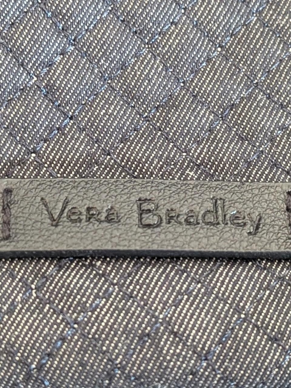 Vera Bradley Dark Denim Quilted Crossbody Bag - Picture 8 of 8